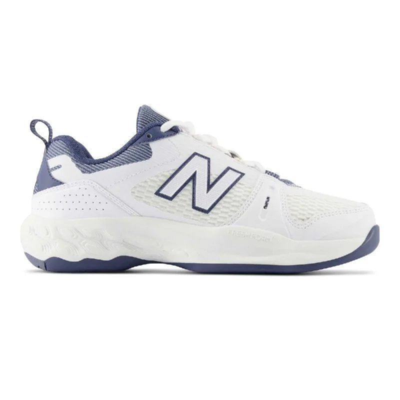 Waterproof boots for rainy days-New Balance Women's Fresh Foam X WC1007WT White/Sea Salt/Blue