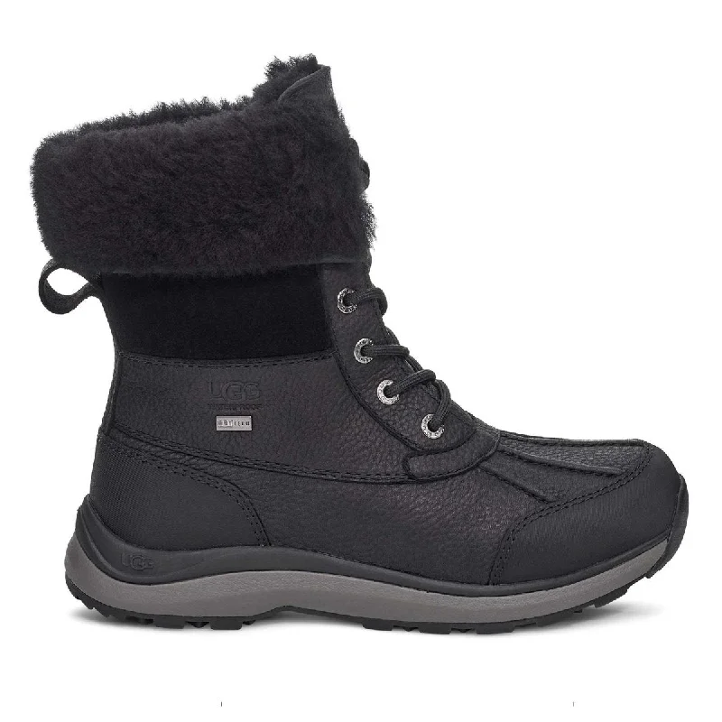 Boho wedge sandals for women-UGG Women's Adirondack III Waterproof Boot Black