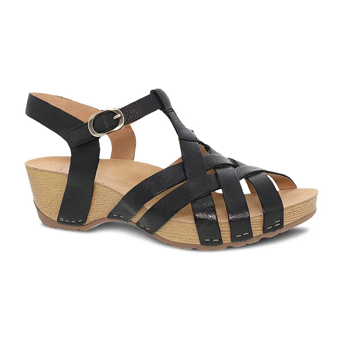 Lightweight walking sandals for women-Womens Dansko Tinley in Black