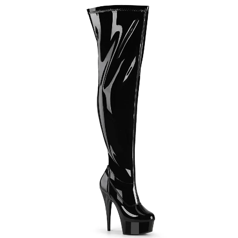 High-quality running shoes for women-DELIGHT-3000WCF Wide Thigh High Boots