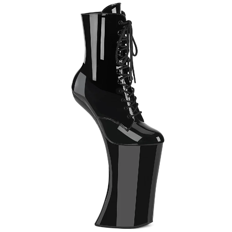 Vintage-inspired pumps for women-FORBIDDEN-1020 Heeless Platform Ankle Boots