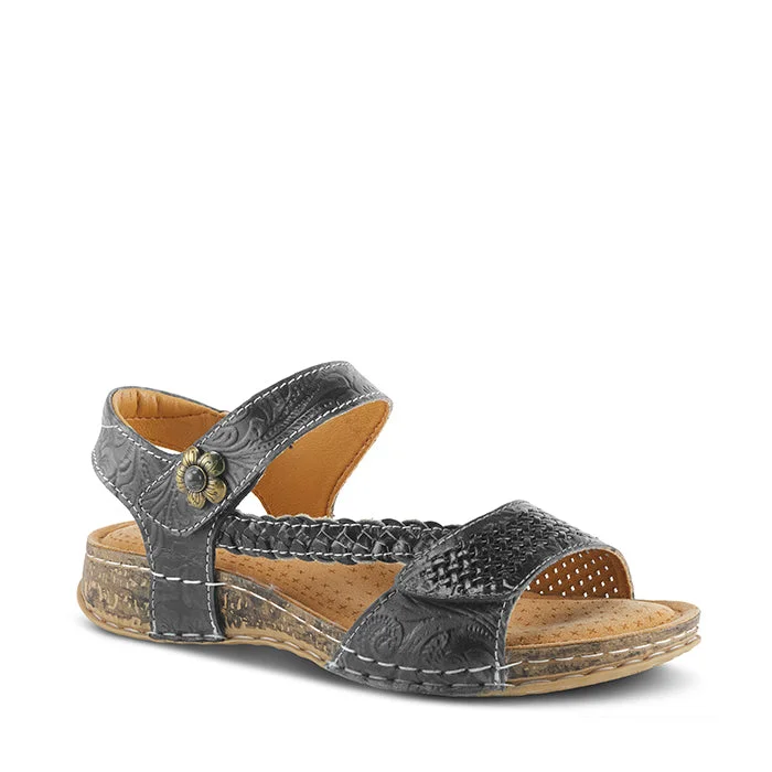 Affordable espadrille sandals for summer-Womens L'Artiste Popular in Black