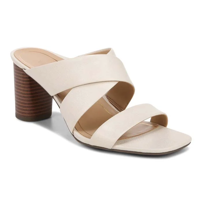 Boho leather sandals for summer-Womens Vionic Merlot in Cream