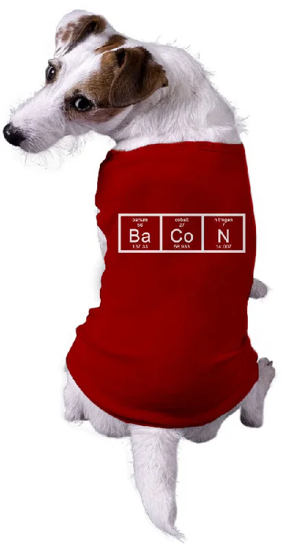 Trendy crop tops for summer outfits-Chemistry of Bacon Dog Shirt