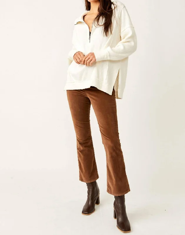 Affordable winter coats for women-In My Feelings Crop Boot Pants In Chocolate