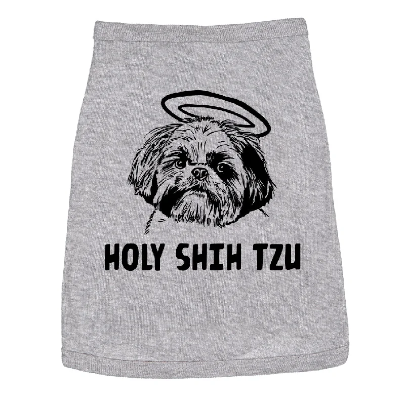 Designer skinny jeans for women-Holy Shih Tzu Dog Shirt