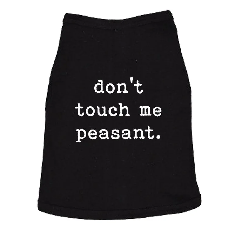 Chic jumpsuits for party wear-Don't Touch Me Peasant Dog Shirt