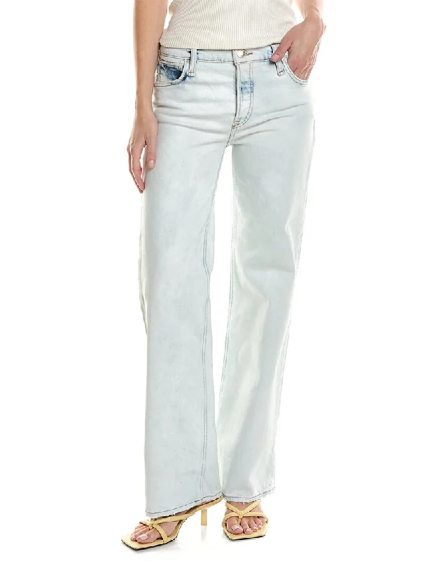 Designer blazers for professional women-HUDSON Jeans Rosie So Cal High-Rise Wide Leg Jean