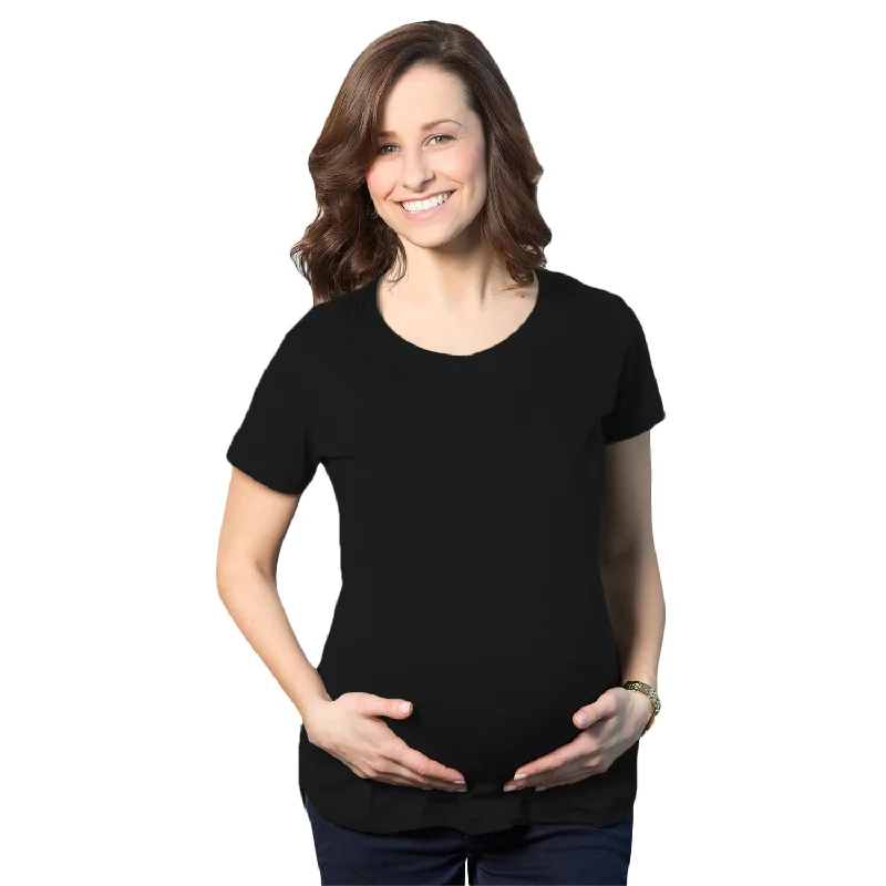 Boho style skirts for women-Blank Maternity T Shirt