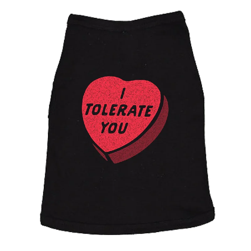 Elegant sweater dresses for winter-I Tolerate You Dog Shirt