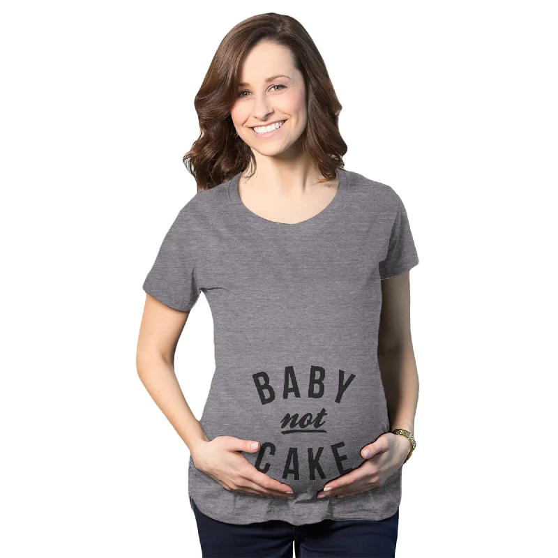 Luxury silk blouses for women-Baby Not Cake Maternity T Shirt