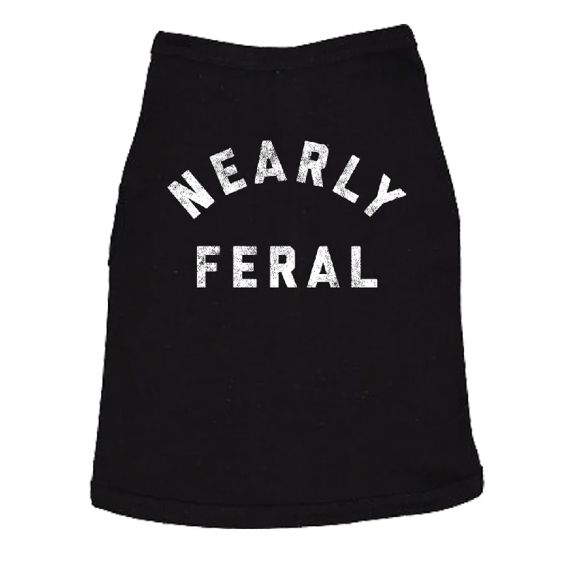 Affordable sundresses for women-Nearly Feral Dog Shirt