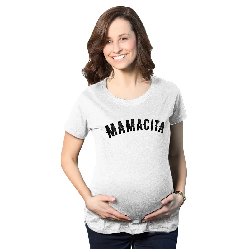 Trendy oversized hoodies for women-Mamacita Maternity T Shirt