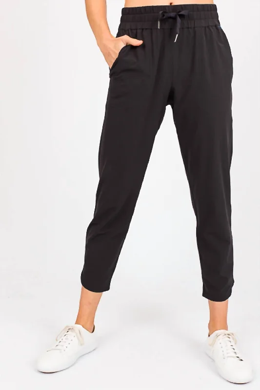 Chic jumpsuits for party wear-Out Of Office Trouser In Black