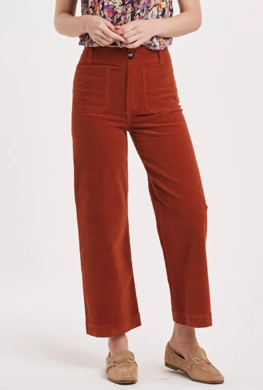 Affordable t-shirts for daily wear-Analei Denim Wide Leg Jeans In Roasted Pecan