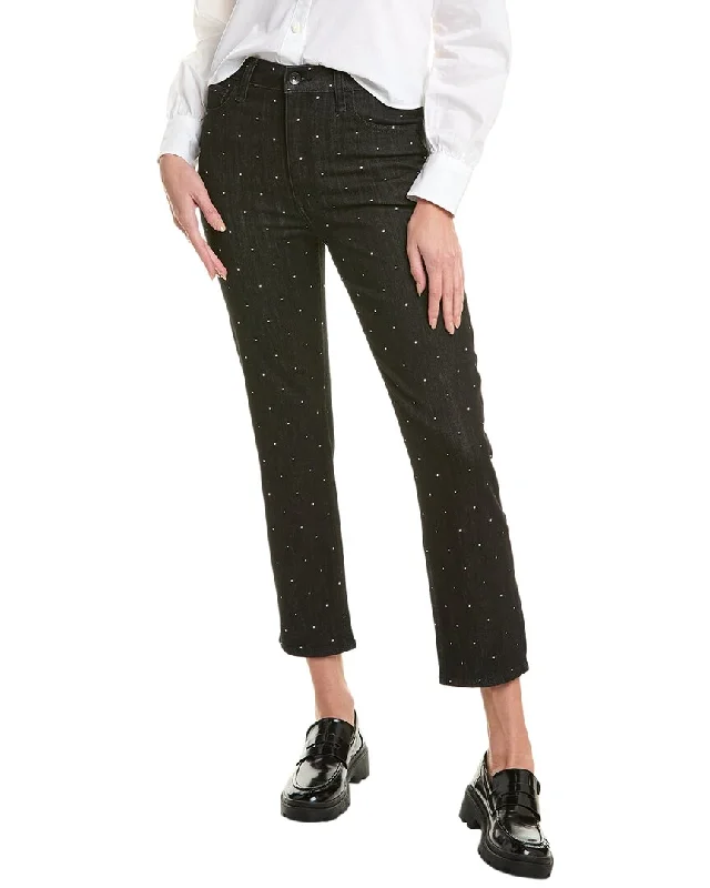 Elegant tailored blazers for women-rag & bone Fern Black Dot High-Rise Slim Jean