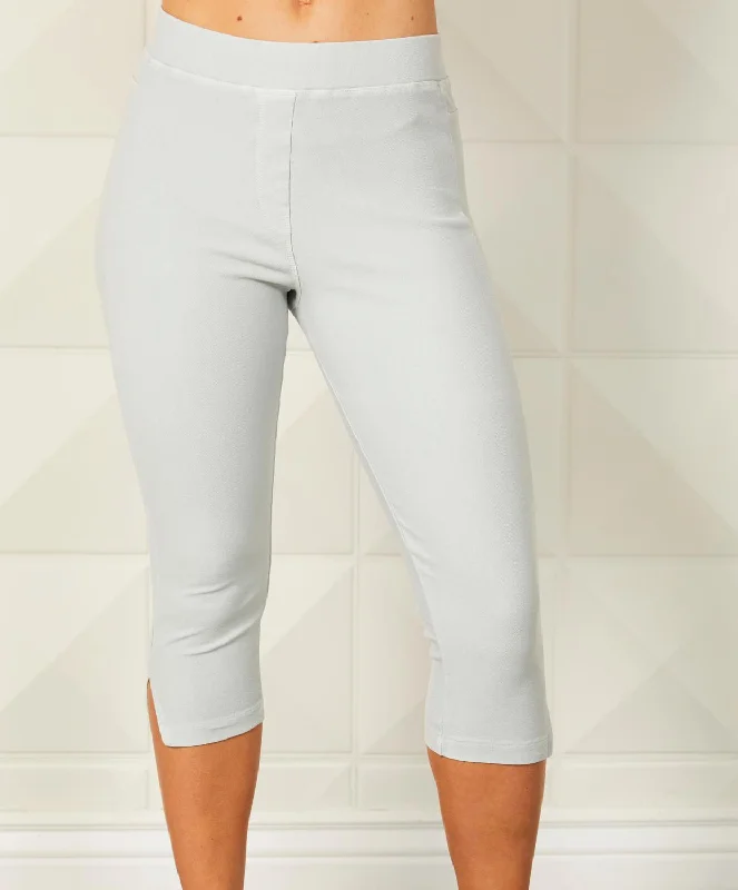 Casual summer dresses for women-Capri Jegging In Silver