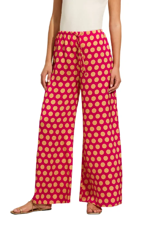 Elegant blouses for formal events-AUGUSTE THE LABEL Womens Shyla Pant - Fuchsia