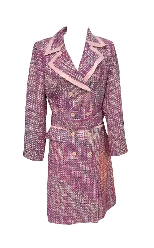 Vintage-inspired dresses for women-Tea by Michelle N Women’s Purple Tweed Jacket 8