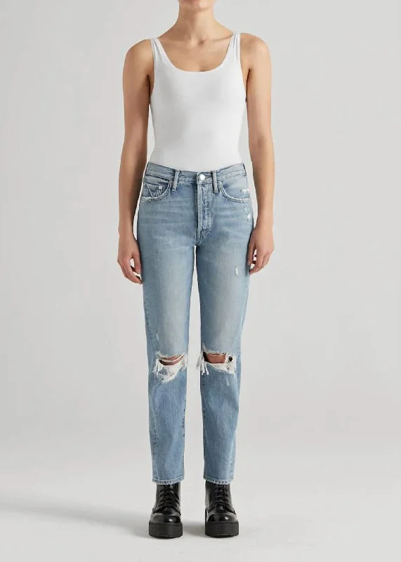 Affordable leggings for everyday use-Cai Classic Straight Jeans In Slayer