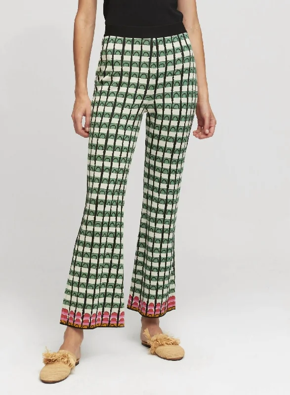 High-waisted trousers for work-Lindi Pant In Green