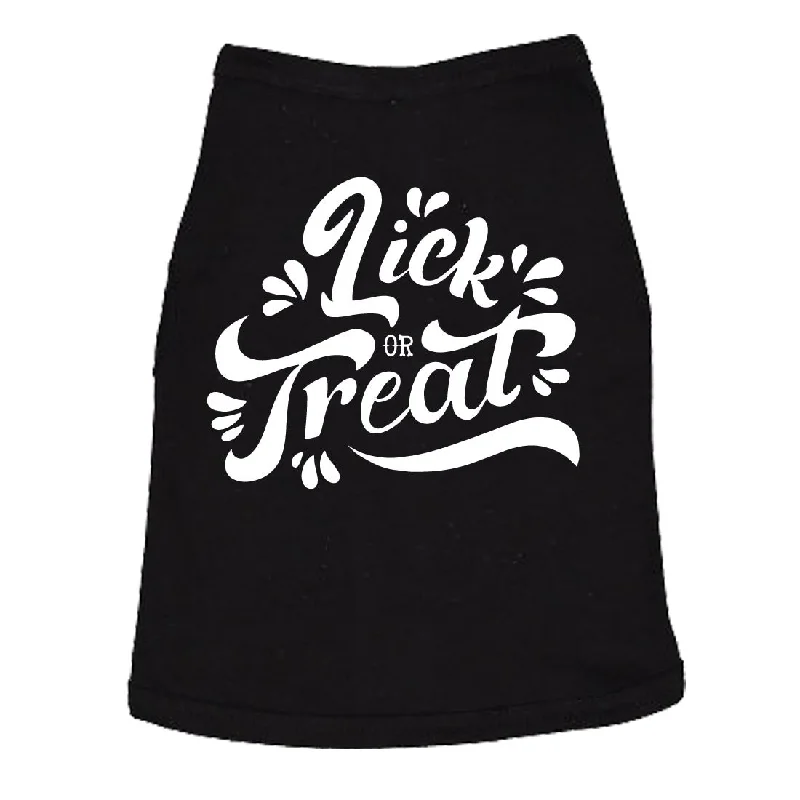 Trendy bomber jackets for women-Lick Or Treat Dog Shirt