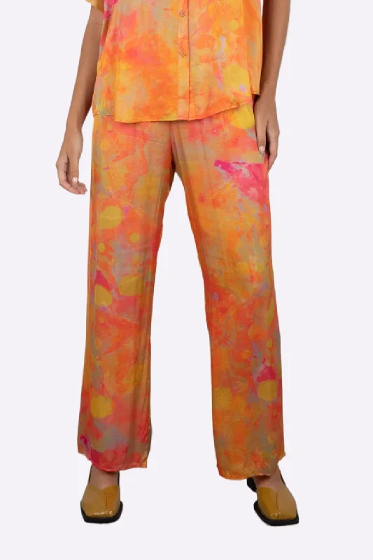 Vintage-inspired blouses for women-SUMMI SUMMI Womens Relaxed Drawstring Silk Pant - The Summi Effect