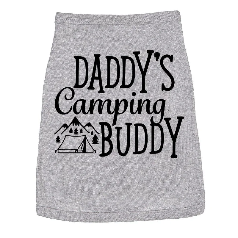 Stylish parkas for winter-Daddy's Camping Buddy Dog Shirt