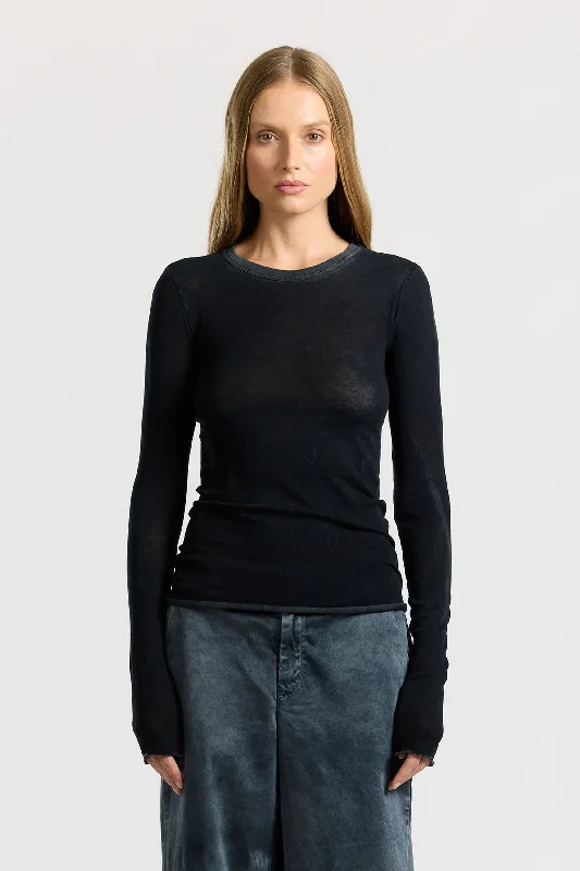 Designer wool skirts for women-Marbella Long Sleeve Shirt