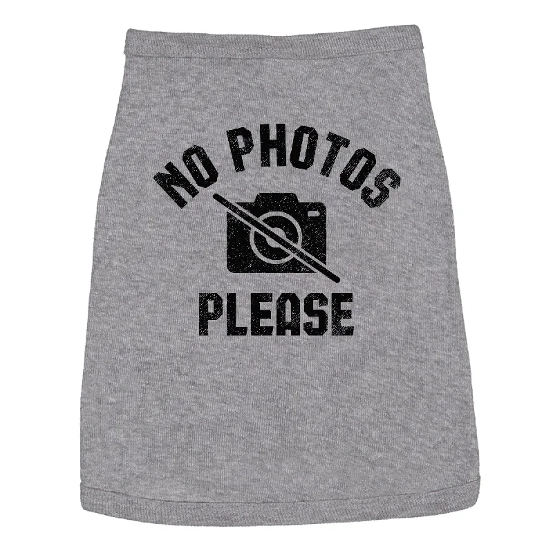 High-waisted leggings for workouts-No Photos Please Dog Shirt