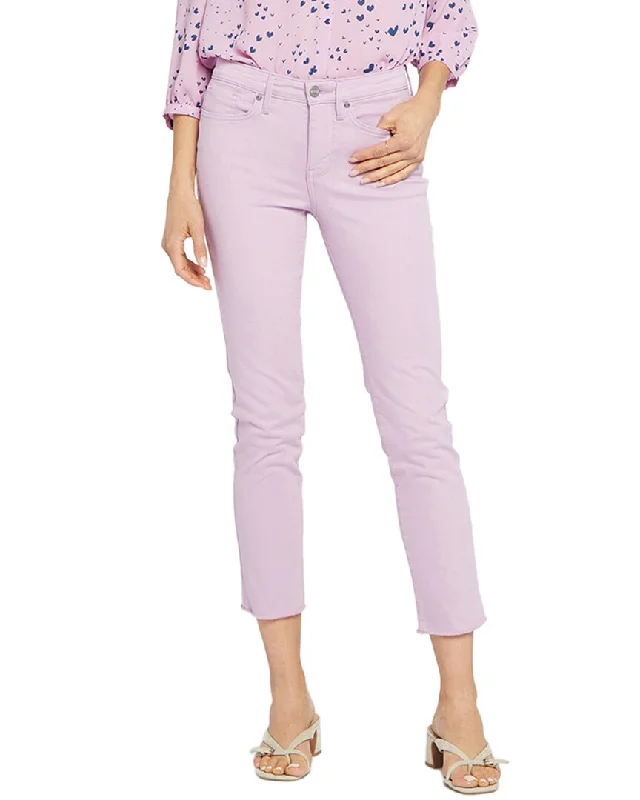 Affordable activewear sets for women-NYDJ Sheri Mauve Mist Ankle Jean