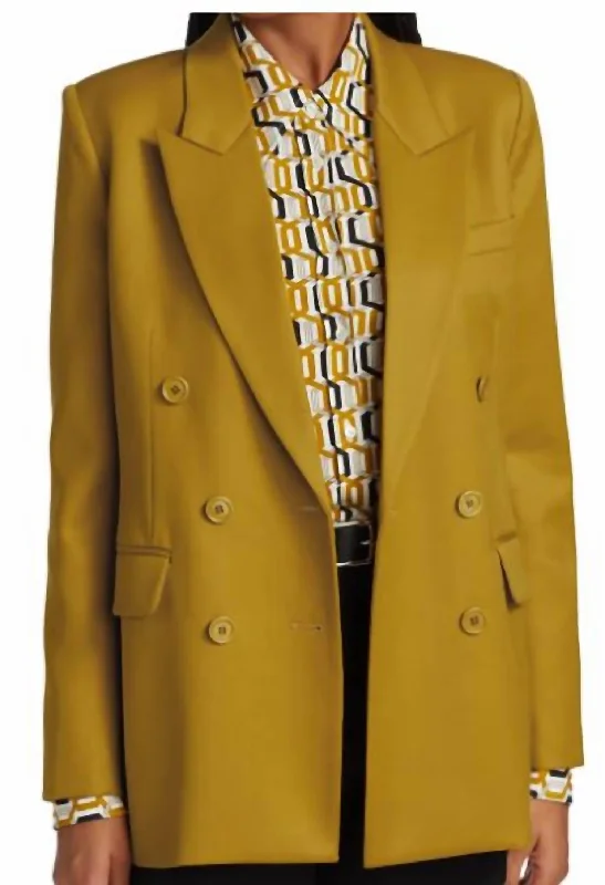 Elegant pencil skirts for work-Valerie Jacket in Mustard