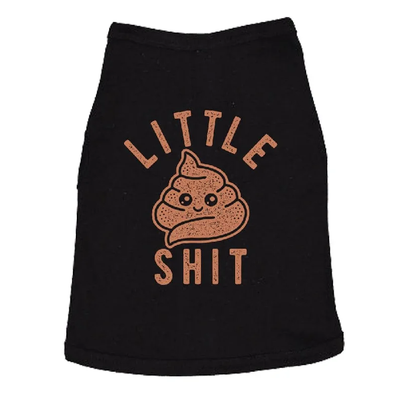 Affordable activewear for women-Little Shit Dog Shirt