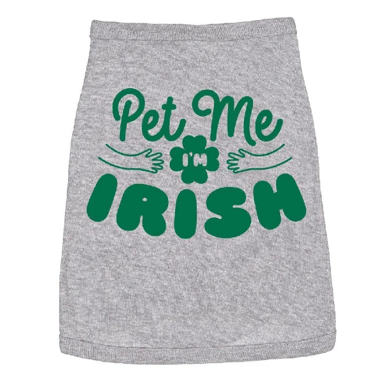 Trendy culottes for women-Pet Me I'm Irish Dog Shirt