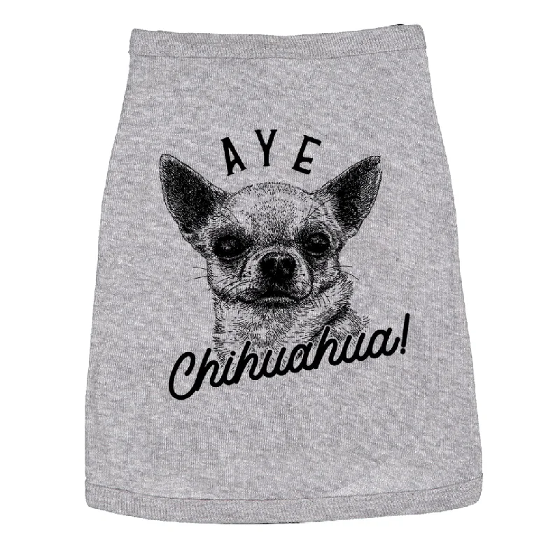 Lightweight blazers for summer-Aye Chihuahua Dog Shirt