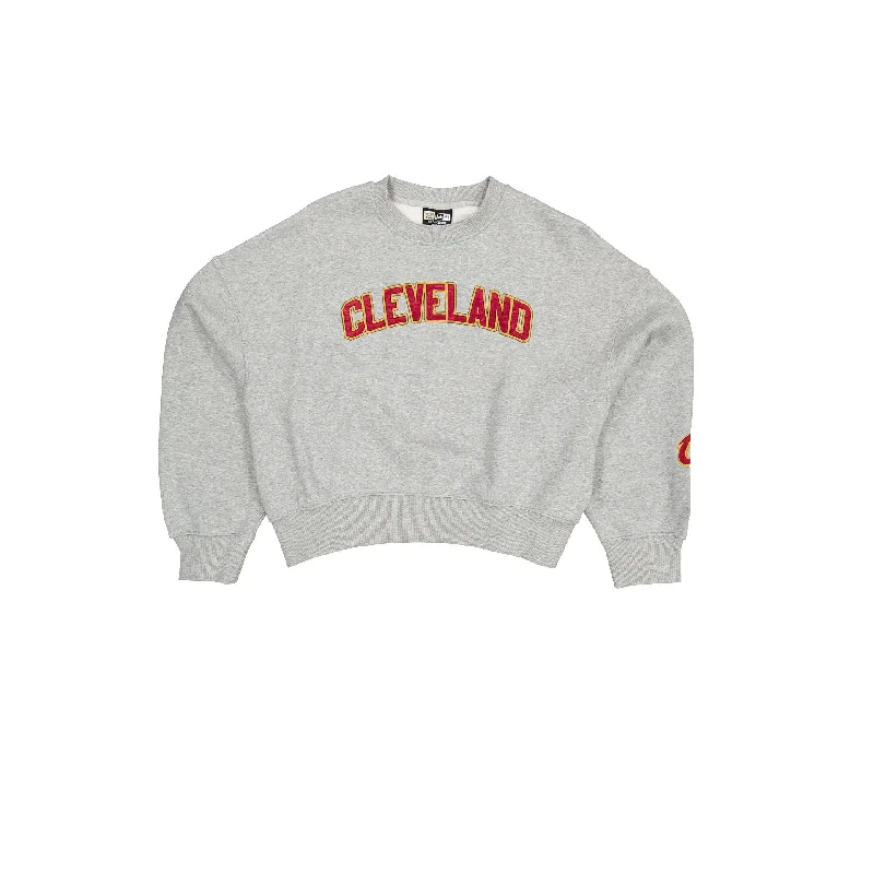 Soft cashmere sweaters for winter-Cleveland Cavaliers Sport Classics Women's Crewneck