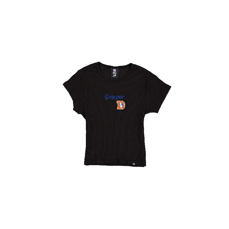 Affordable t-shirts for daily wear-Denver Broncos Sport Classics Women's Baby Tee