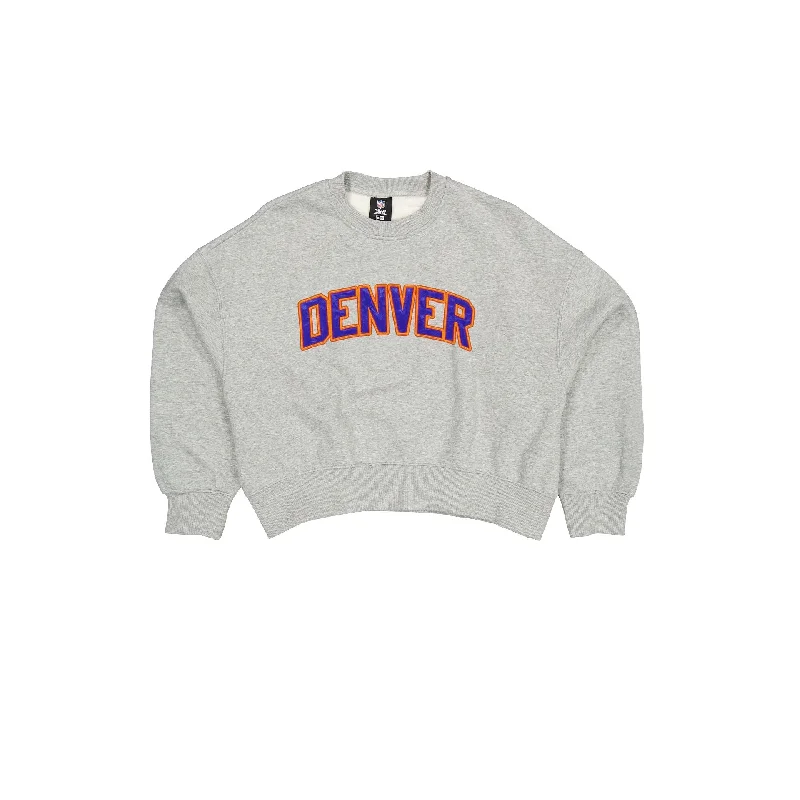 Designer trench coats for women-Denver Broncos Sport Classics Women's Crewneck