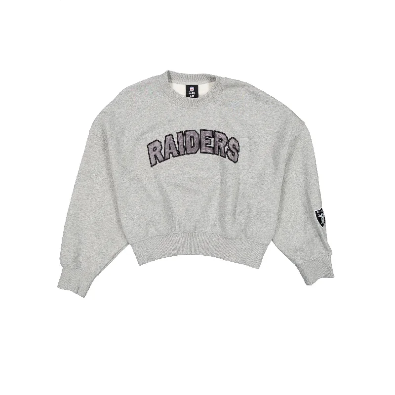 Elegant satin tops for evening-Las Vegas Raiders Sport Classics Women's Crewneck