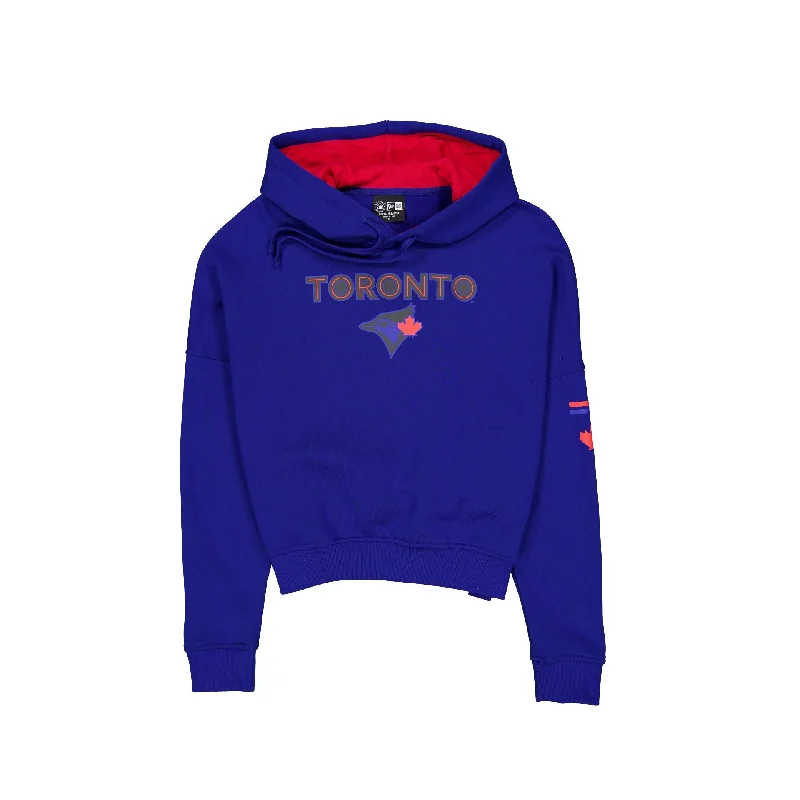 Trendy denim overalls for women-Toronto Blue Jays City Connect Women's Hoodie