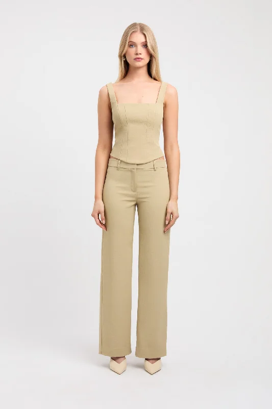 High-waisted skirts for office wear-Ariel Low Rise Pant