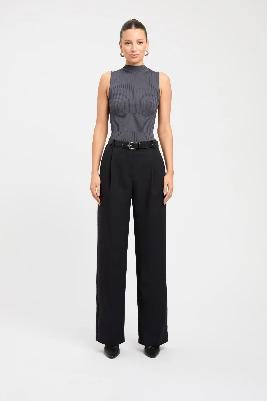 Elegant satin tops for evening-Ariel Pleated Pant