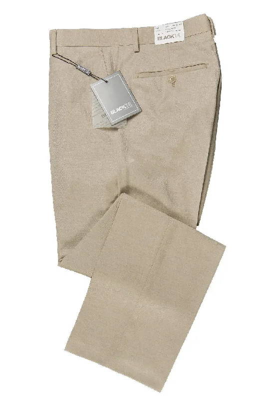 Designer skirts for office wear-"Bradley" Tan Luxury Wool Blend Suit Pants