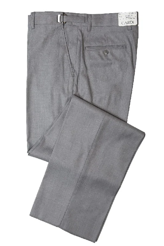 High-waisted leggings for workouts-"Ethan" Heather Grey Super 150's Luxury Viscose Blend Suit Pants