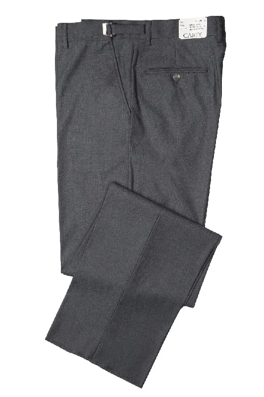 Designer denim shorts for summer-"Ethan" Steel Grey Super 150's Luxury Viscose Blend Suit Pants