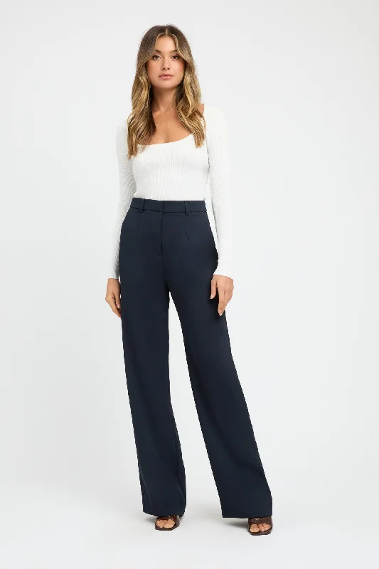 Elegant chiffon dresses for parties-Oyster Tailored Pant