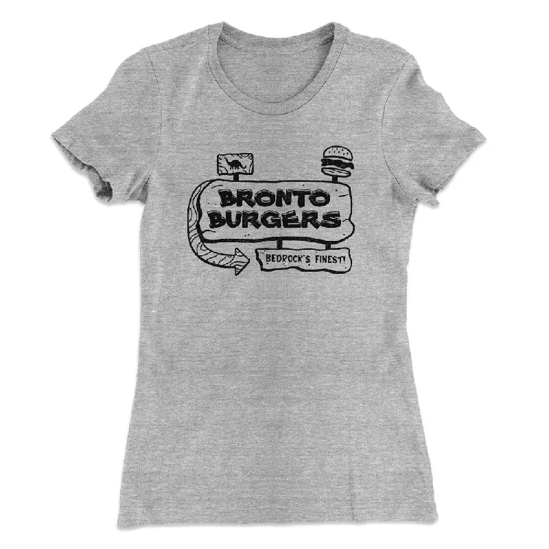 Trendy culottes for women-Bronto Burgers Women's T-Shirt