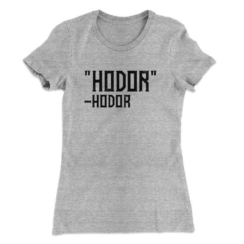 Vintage floral dresses for women-Hodor Women's T-Shirt