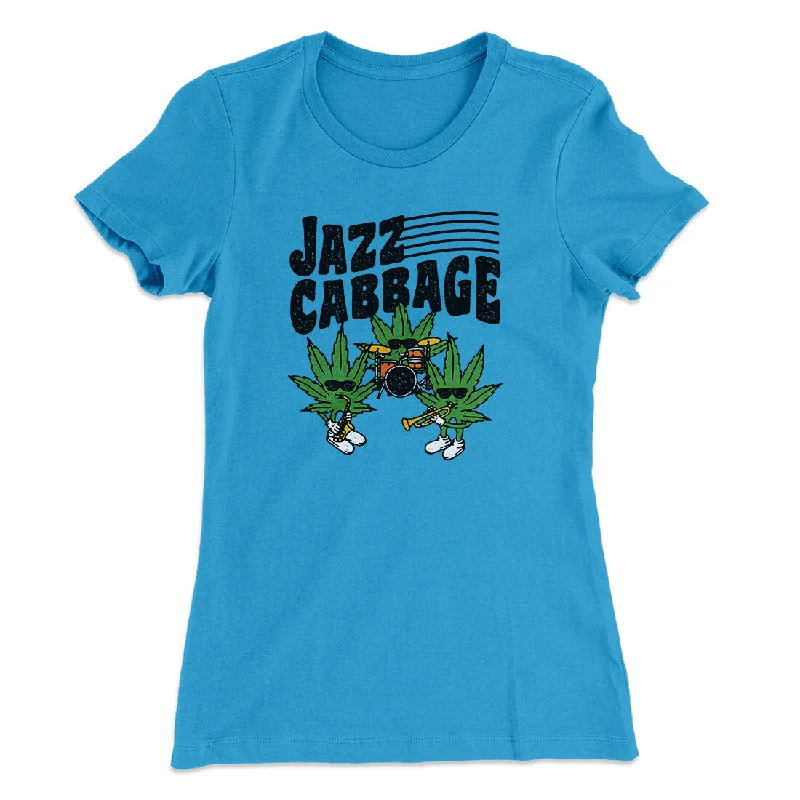 Vintage floral dresses for women-Jazz Cabbage Funny Women's T-Shirt