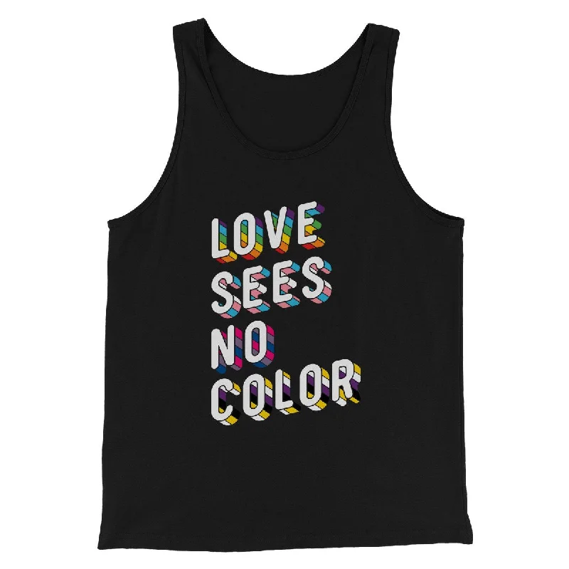 Lightweight raincoats for women-Love Sees No Color Men/Unisex Tank Top